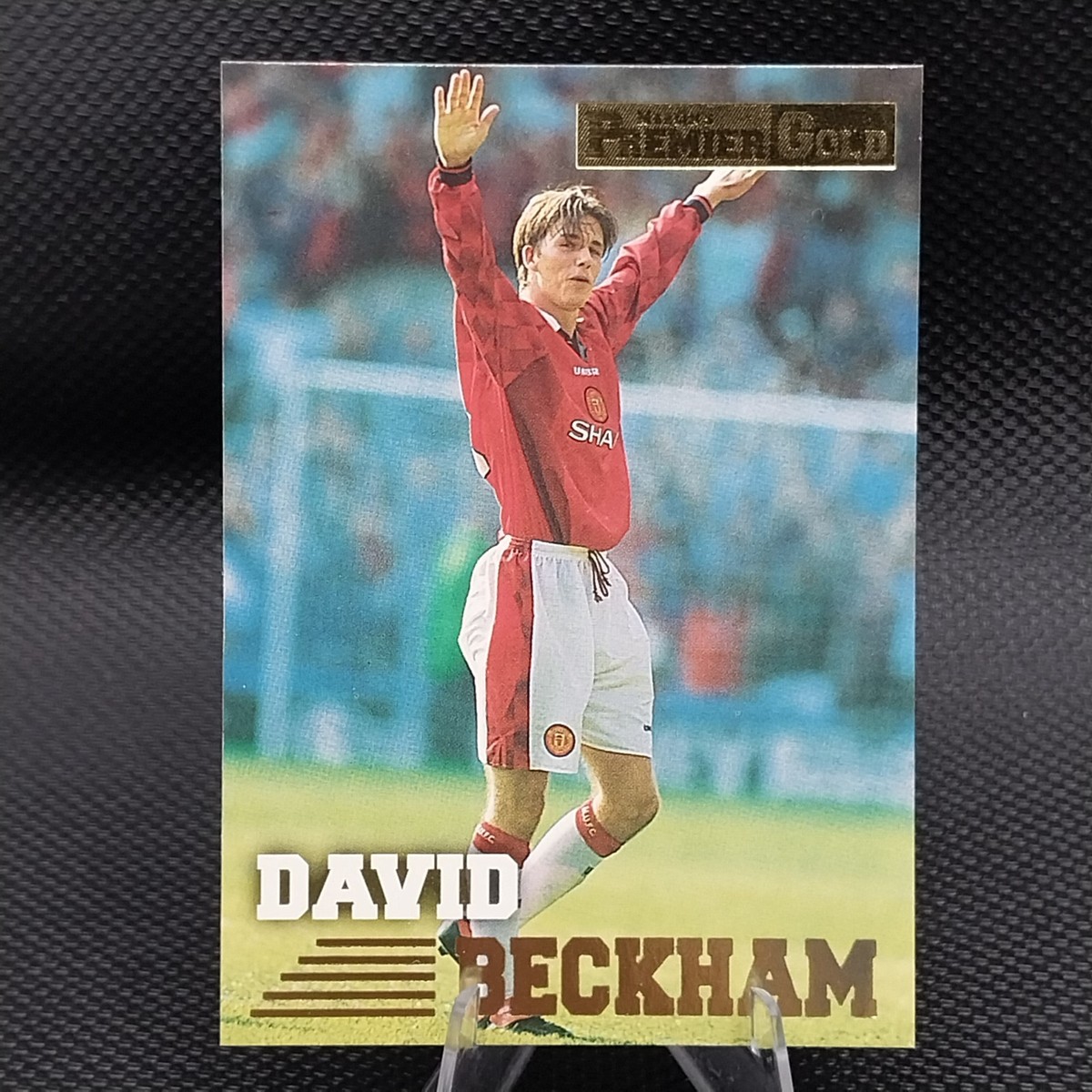 1996 Merlin's Premier Gold David Beckham #92 RC Rookie Card