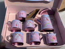 Unicorn Tin Tea Set 18-Pieces NEW Member's Mark
