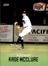 2017 Great Falls Voyagers Choice #17 Kade McClure Mentor Ohio OH Baseball Card