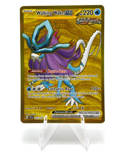Pokemon Walking Wake ex Hyper Rare Temporal Forces 215/162