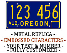 Oregon 1969 METAL EMBOSSED License Plate Personalized Custom Car Auto REPLICA