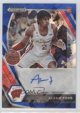 2021-22 Panini Prizm Draft Picks Blue Ice 36/75 Aleem Ford #DP-AFO Auto 0t3l