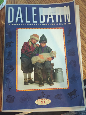 DALE of Norway Knitting Pattern Book 51 Dale Kids for 2-12 yrs  English Insert