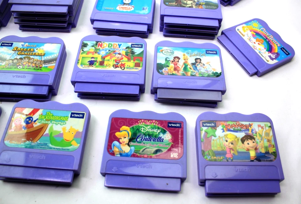 Lot of 90 VTech VSmile Cars Sponge Bob Alphabet Walle E & More - Games Only - Image 4 of 4