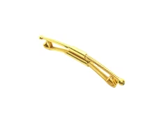 Art Deco Collar Clip Bar gold tone vintage Swank Formal Suit Accessory