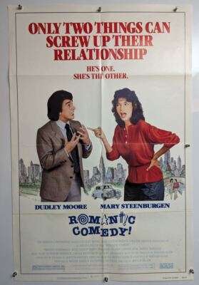 Dudley Moore Mary Steenburgen ''Romantic Comedy'' 27x41 Original 1983 Movie Poster