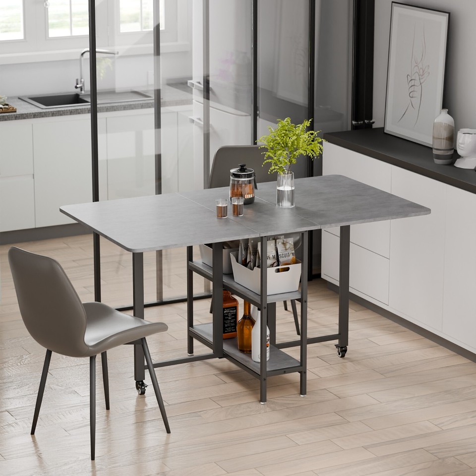 Double Pedestal Dining Craftique Dining Table Mobile Folding