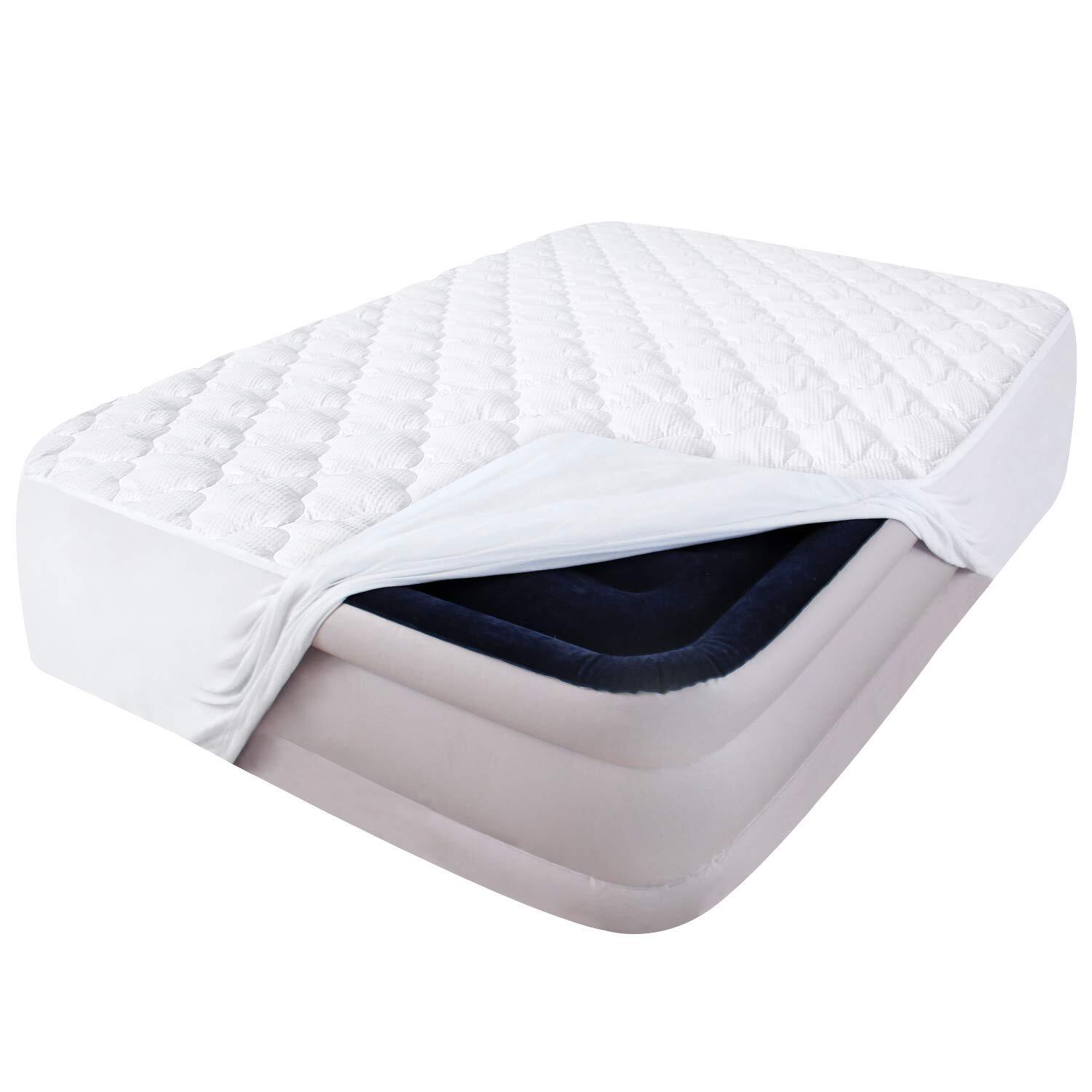 Queen Mattress Pad Thick Quilted Mattress Topper Air Mattress Cover, Super So...