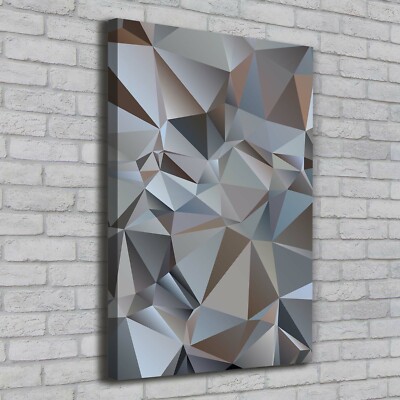 Leinwand-Bild Kunstdruck Hochformat 70x100 Bilder Abstrakte Dreiecke