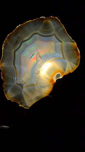 131.80 Ct Iris Rainbow Agate Big Slice - Big Slab Indonesia Iris Agate - Video 1 of 1