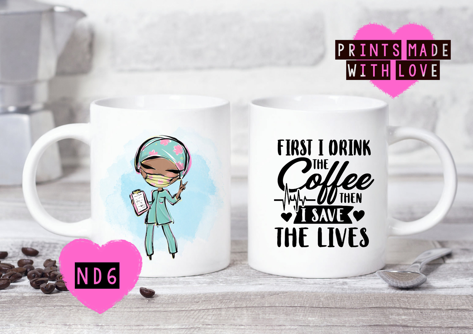 ナースギフト ナースマグ パーソナライズ 最初のコーヒー 命を救う 友人 ギフト ガールフレンド
