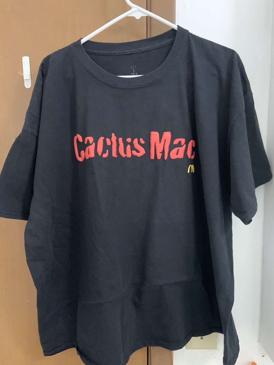 Travis Scott x McDonald's Cactus Mac T-shirt Black size XXL