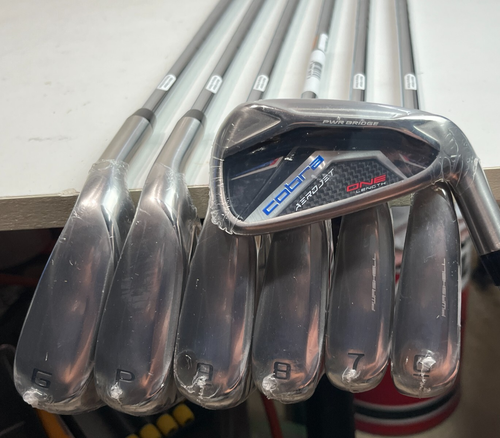 Cobra AeroJet One Length Iron Set - 5-PW, GW - KBS Stiff Flex Steel - NEW