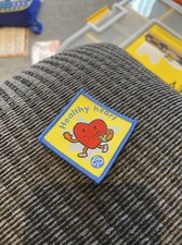 Obsolete GirlGuiding Brownie Woven Sew On Interest Badges Healthy heart