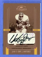 CHRISTIAN OKOYE 2005 DONRUSS CLASSICS SIGNIFICANT SIGNATURES AUTO #D /150 CHIEFS