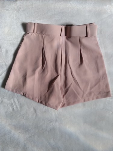 NASTY GAL Rose WORKING ON IT Belted Shorts Size Large NEW - Picture 4 of 9