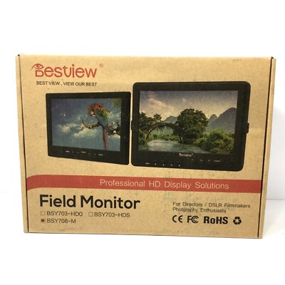 Bestview BSY708-M 7'' Digital Field LCD Camera Video Monitor High-definition