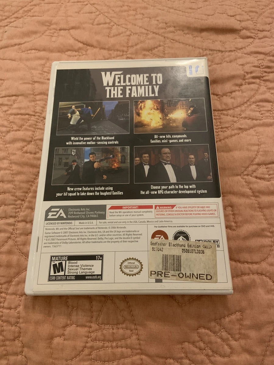 The godfather discount wii game