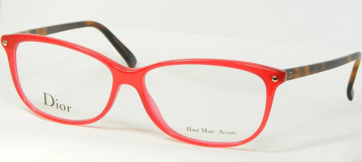 NEW Christian Dior CD3271 QYB RED TORTOISE EYEGLASSES GLASSES 55
