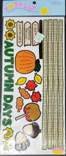 Autumn Days Pumpkin Fall Leaves Hayrides Creative Imaginations Border Stickers