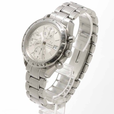 OMEGA Speedmaster Date 3513 30 Chronograph Men's Watch Silver Working