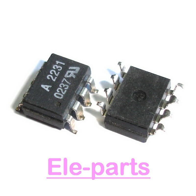 10 Pieces A2231 / HCPL-A2231 / HCPL-2231 SOP8 Optocouplers - IC Components #K1995
