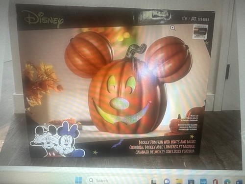 Disney Mickey Pumpkin Light Up & Musical Jack O Lantern Costco 2024 IN ...