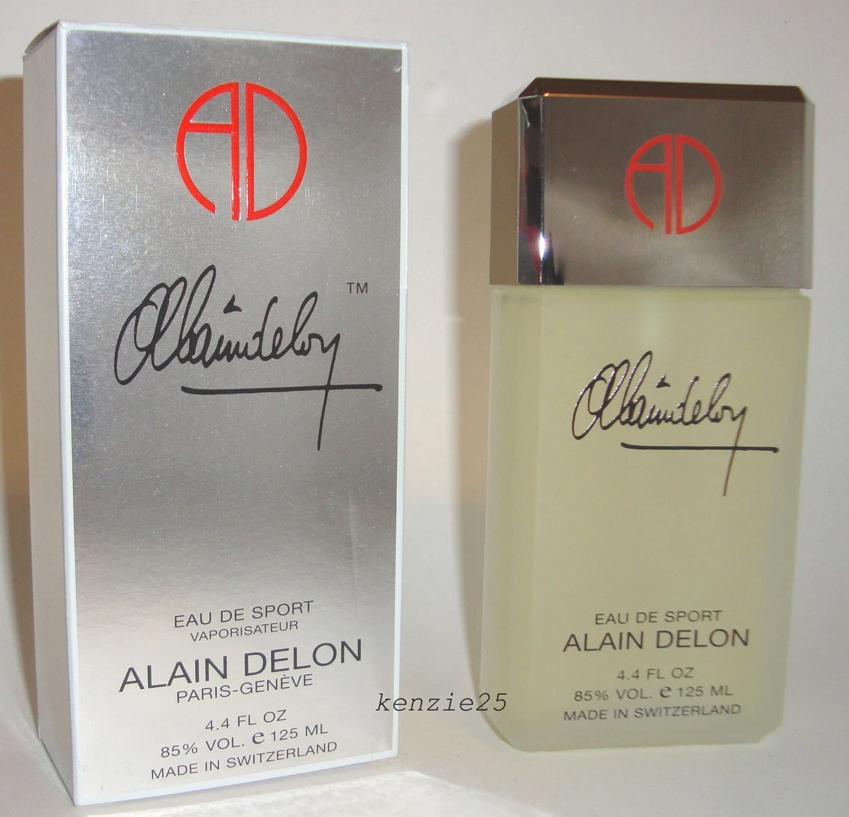 Alain Delon AD Eau De Sport Men Perfume Edt 4.4 fl oz Spray 125 ml VIintage Nib