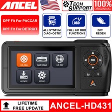 Diesel Heavy Duty Truck OBD Scanner Diagnostic Code Reader DPF Regen & Reset