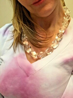 PV Paola Valentini Quartz Sterling Silver Statement Necklace