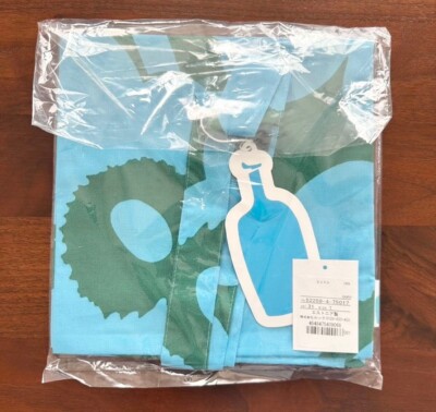 Marimekko × Blue Bottle Coffee Unikko Tote Bag Cotton Blue Green