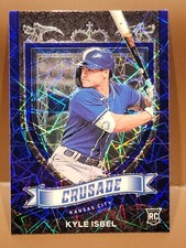 2021 Panini Chronicles Crusade #24 Blue Velocity Prizm Kyle Isbel Rookie RC KC