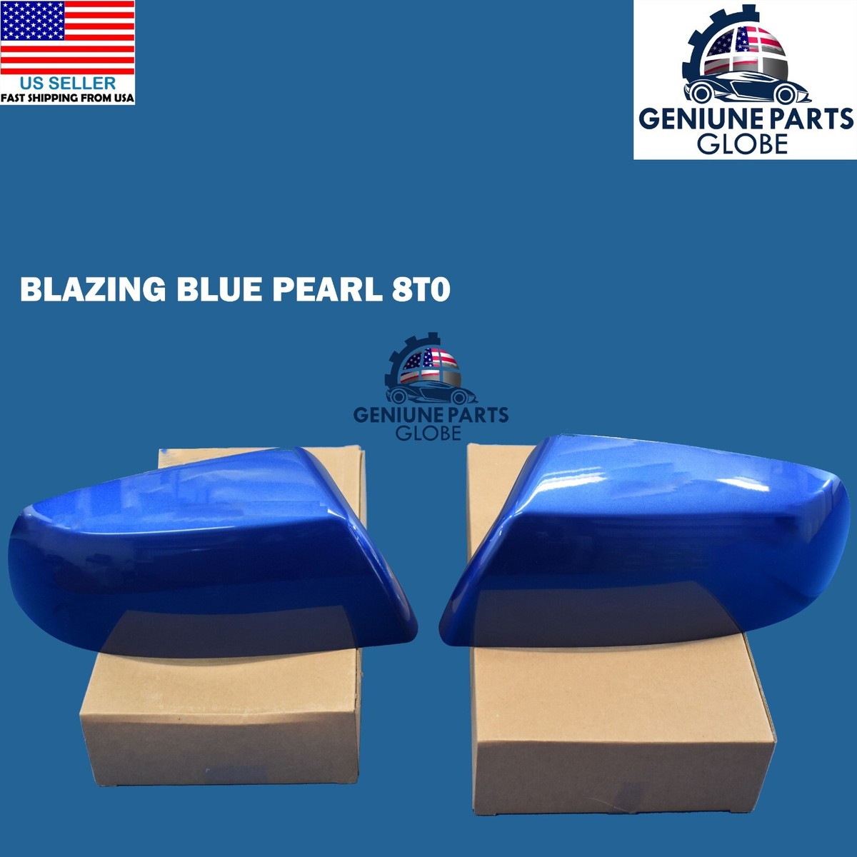 GENUINE TOYOTA 17-21 TUNDRA BLAZING BLUE PEARL 8T0 OUTER DOOR
