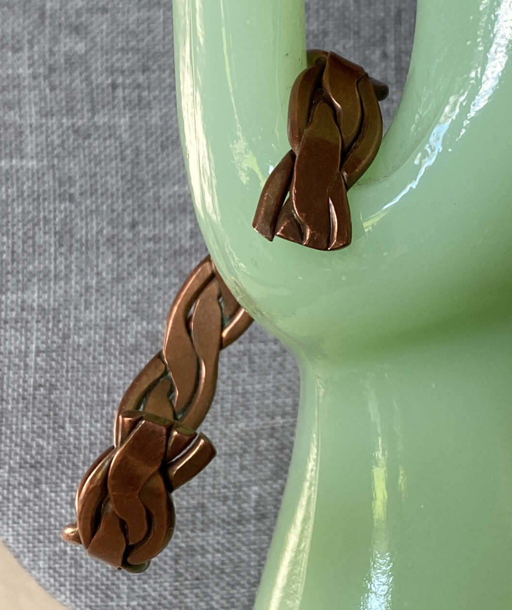 Artisan Modernist Solid Copper Twisted Flat Bangl… - image 4
