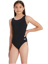 Image of Zoggs Girls Cottesloe Sportsback Swimsuit - BLACK - 12 YRS