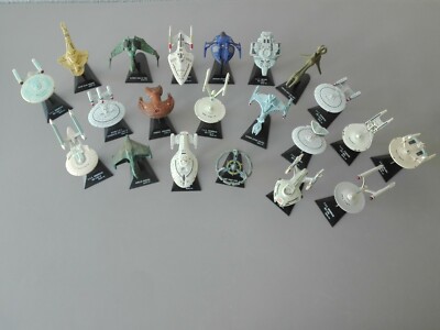 FURUTA Star Trek SET 21 superdetaillierte Raumschiffe DEFIANT ROMULAN WARBIRD...