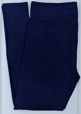 TC LuLaRoe Tall & Curvy Solid Dark Navy Blue Leggings NWT