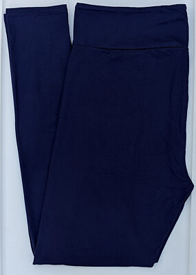 OS LuLaRoe One Size Solid Dark Navy Blue Leggings NWT Free shipping