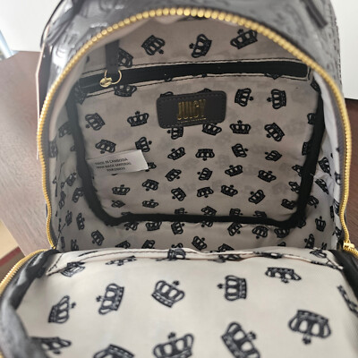 Juicy Couture Crowd Pleaser Emboss Backpack Grey Rabbit Gray 10\