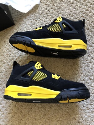 Jordan 4 Retro Thunder yellow Sz. 4.5Y - DS | eBay