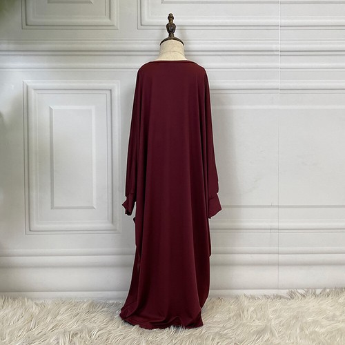 Children Loose Abaya Muslim Kids Girls Kaftan Islamic Dubai Dress Arab Ramadan - Picture 36 of 41