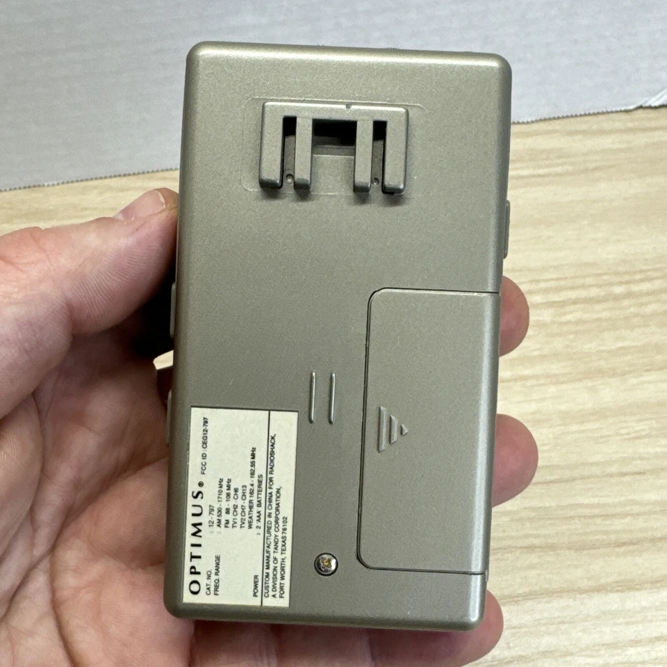 Vintage Optimus 12-797 AM/FM/TV/WX Sound Weather Stereo Receiver Radio - Tested - Изображение 4 из 4