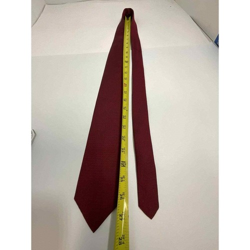 Ferrell Reed For Nordstrom Silk Tie Red Geometric Silver Tipping - Picture 10 of 14