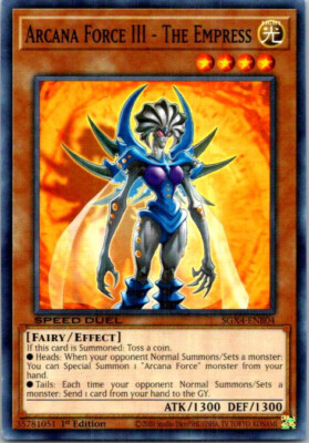 Arcana Force III - The Empress SGX4-ENB04 Yu-Gi-Oh! NM 1st Edition