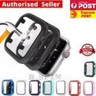 For Apple Watch Series 11 10 9 8 7 SE Case Full Glass Cover 41 42 45 40 44 49mm