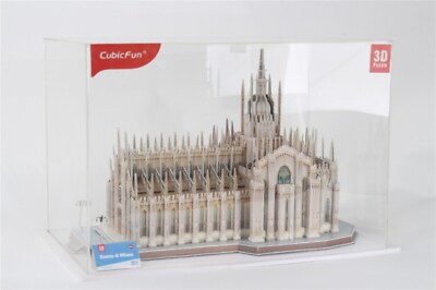 3D Puzzle MILAN CATHEDRAL DUOMO ITALY ASSEMBLED 1/290 WITH PVC SHOWCASE CubicFun