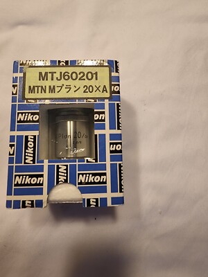 Nikon M Plan 20 /.4   210/0 objective lens MTJ60201