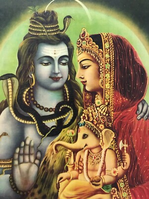 India Vintage 20's Print SHIVA GAURI SHANKER. Brijbasi Mathura