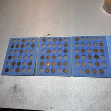 Incomplete Lincoln Cent Penny Collection Blue Book 1909-1940 Avg Circ