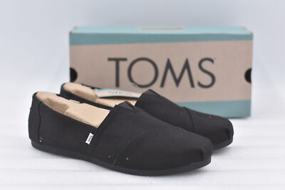 Women's TOMS Classic Alpargata Flats on Black SIze 9.5